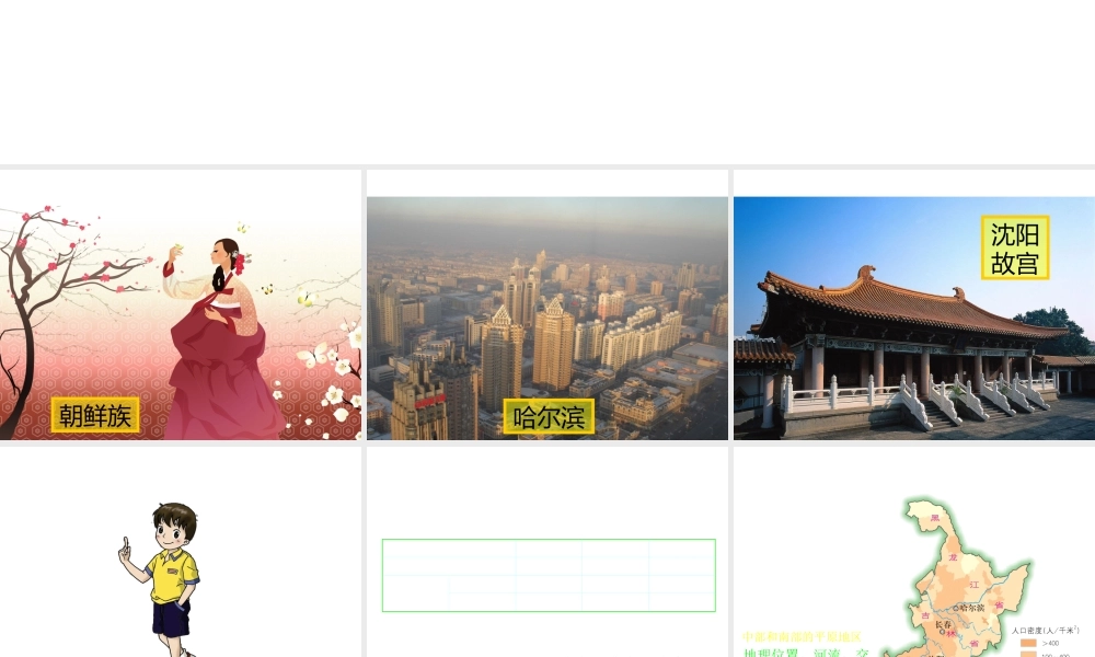 八年级地理下册 6.2 东北地区的人口与城市分布课件 湘教版-湘教版初中八年级下册地理课件