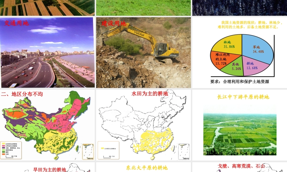 八年级地理上册 第三章 第二节 土地资源课件（2）（新版）新人教版-（新版）新人教版初中八年级上册地理课件