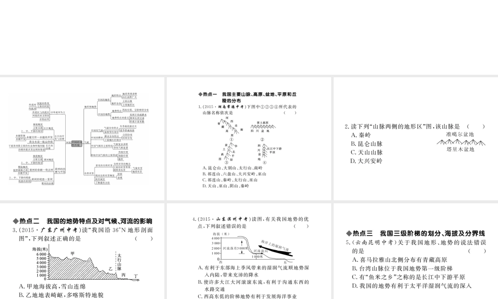 八年级地理上册 第二章 第二章 中国的自然环境小结与复习课件 （新版）新人教版-（新版）新人教版初中八年级上册地理课件