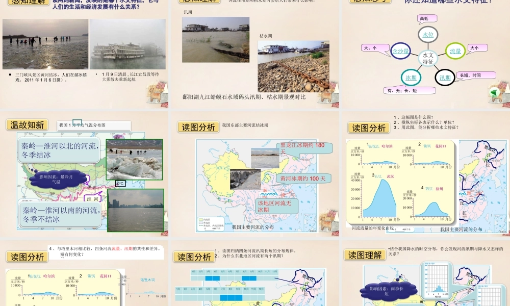 八年级地理上册 第二章 第三节 河流（第1课时）以外流河为主课件 （新版）新人教版-（新版）新人教版初中八年级上册地理课件