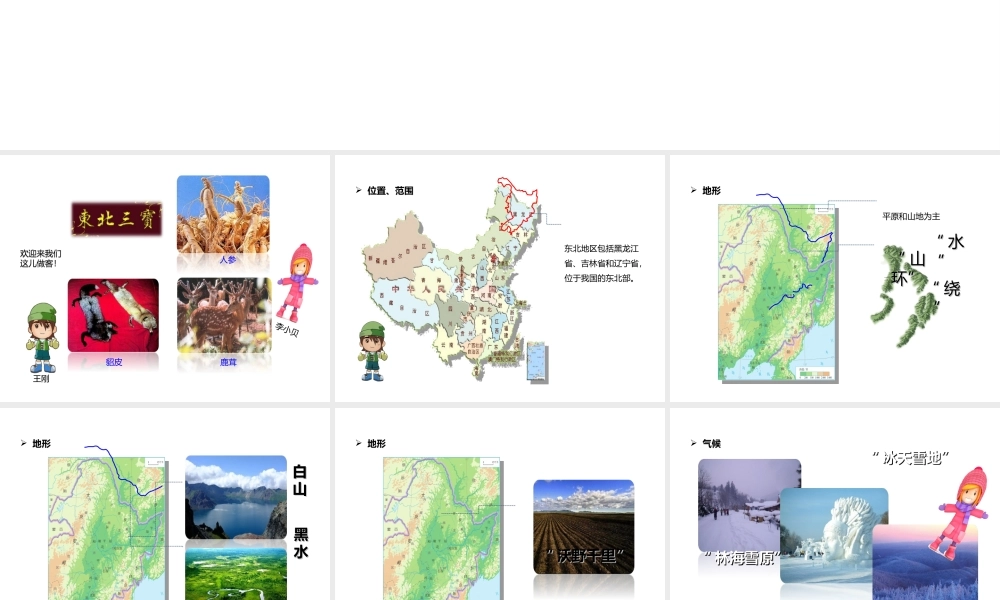 八年级地理下册 6.2“白山黑水”——东北三省 东北地区的自然环境课件 （新版）新人教版-（新版）新人教版初中八年级下册地理课件