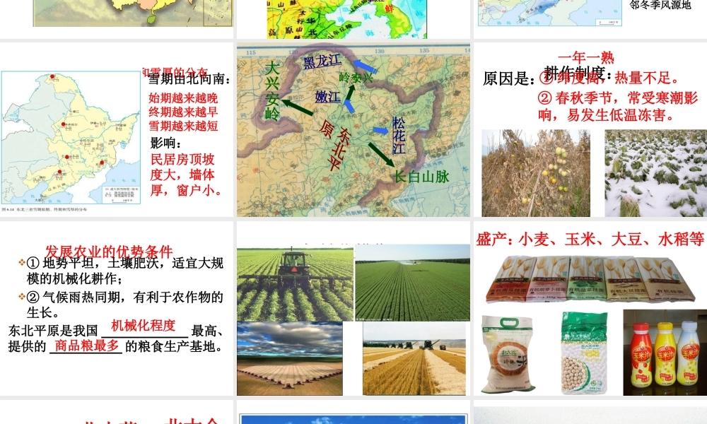 八年级地理下册 6.2“白山黑水”--东北三省课件 （新版）新人教版-（新版）新人教版初中八年级下册地理课件