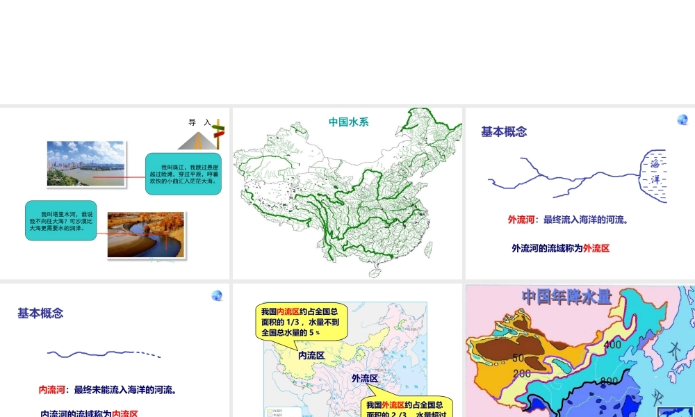 八年级地理上册 第二章 第三节 河流和湖泊（第1课时 河流湖泊众多）课件 （新版）商务星球版-（新版）商务星球版初中八年级上册地理课件