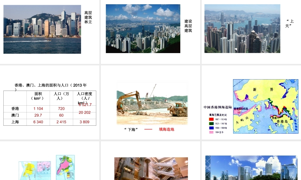 八年级地理下册 7.3“东方明珠”─香港和澳门课件 （新版）新人教版
