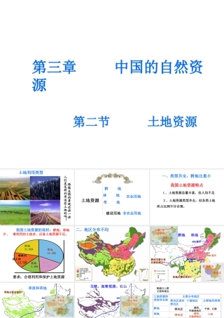 八年级地理上册《3.2 土地资源》课件3 （新版）新人教版