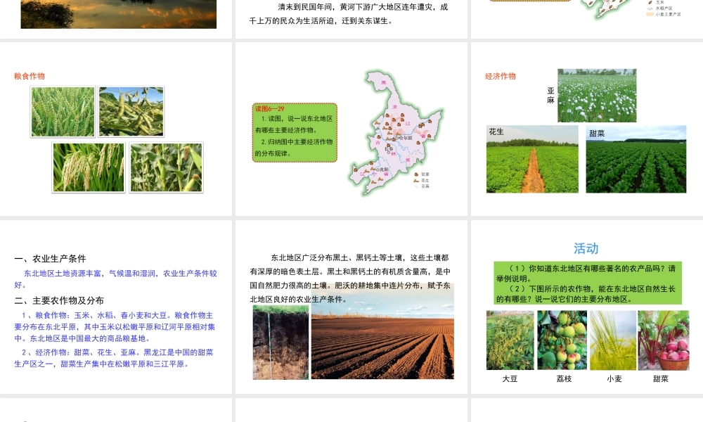 八年级地理下册 6.3 东北地区的产业分布教学课件 （新版）湘教版-（新版）湘教版初中八年级下册地理课件