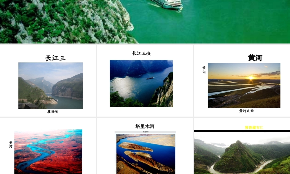 八年级地理上册 第二章 第三节 河流课件 新人教版