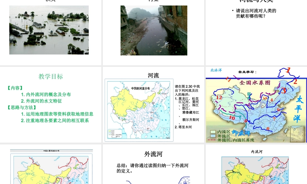 八年级地理上册 第二章 第三节 河流课件 新人教版