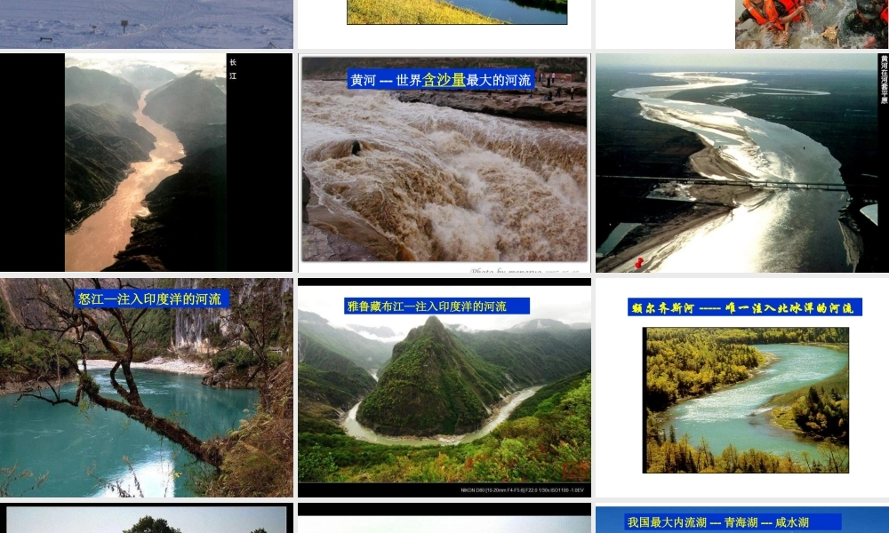 八年级地理上册 第二章 第三节 河流与湖泊课件 （新版）商务星球版