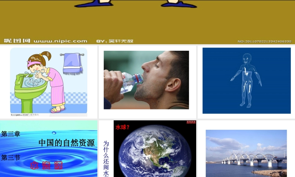 八年级地理上册 第三章 第三节 水资源课件（1） 粤教版