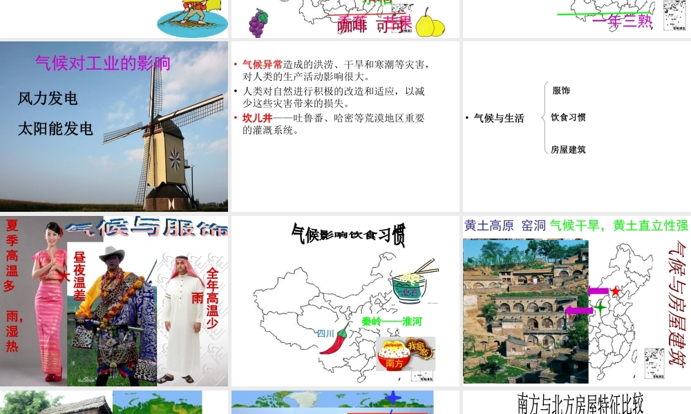 八年级地理上册 第二章 第三节 气候与人类活动课件1 中图版-中图版初中八年级上册地理课件