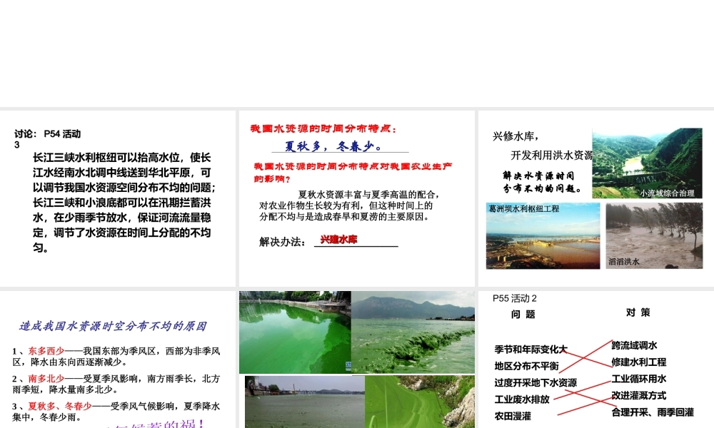 八年级地理上册 第三章 第三节 水资源课件（2） 粤教版