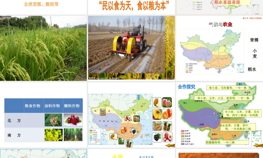 八年级地理上册 第二章 第三节 气候与人类活动课件2 中图版-中图版初中八年级上册地理课件