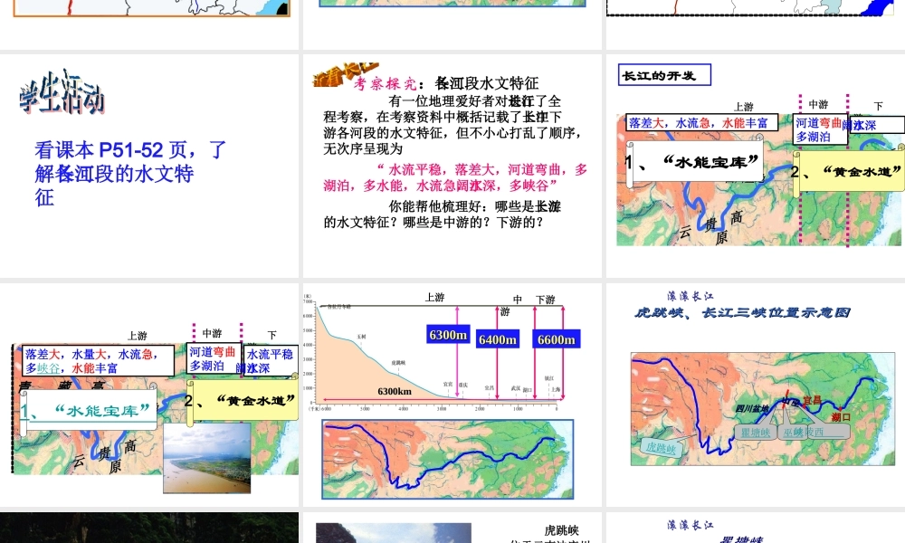 八年级地理上册 第二章 第三节 中国的河流 滚滚长江课件 （新版）湘教版-（新版）湘教版初中八年级上册地理课件