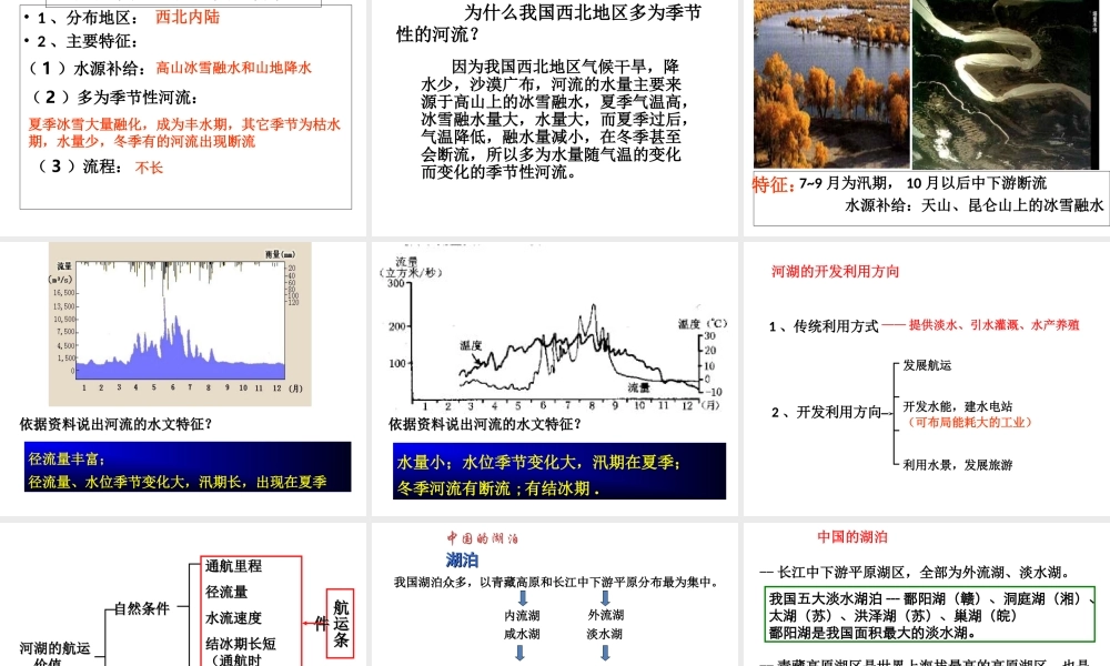八年级地理上册 第二章 第三节 中国的河流课件（2）（新版）湘教版-（新版）湘教版初中八年级上册地理课件