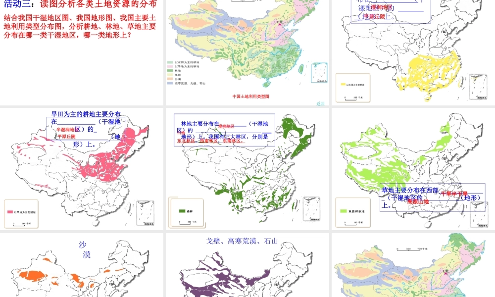 八年级地理上册 第三章 第一节 合理利用土地资源课件 （新版）商务星球版-（新版）商务星球版初中八年级上册地理课件