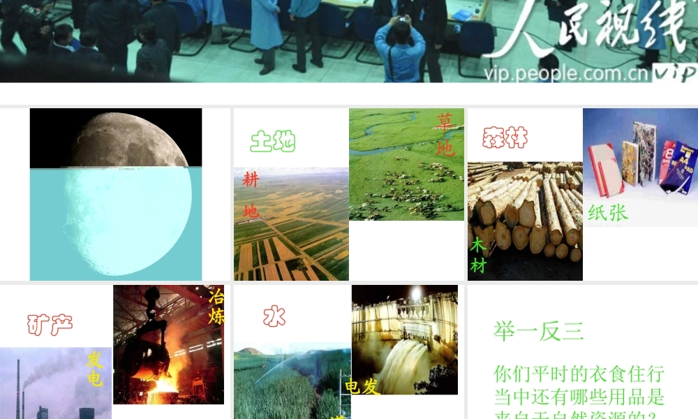 八年级地理上册 第三章 第一节 自然资源的基本概况课件 新人教版