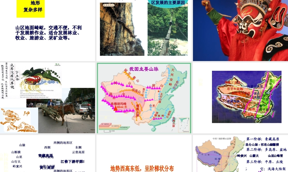 八年级地理上册 第二章 第一节 地势和地形课件（4） （新版）新人教版