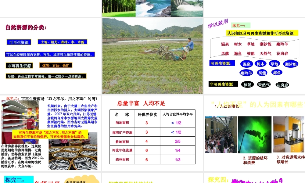 八年级地理上册 第三章 第一节 自然资源的基本特征课件 新人教版-新人教版初中八年级上册地理课件