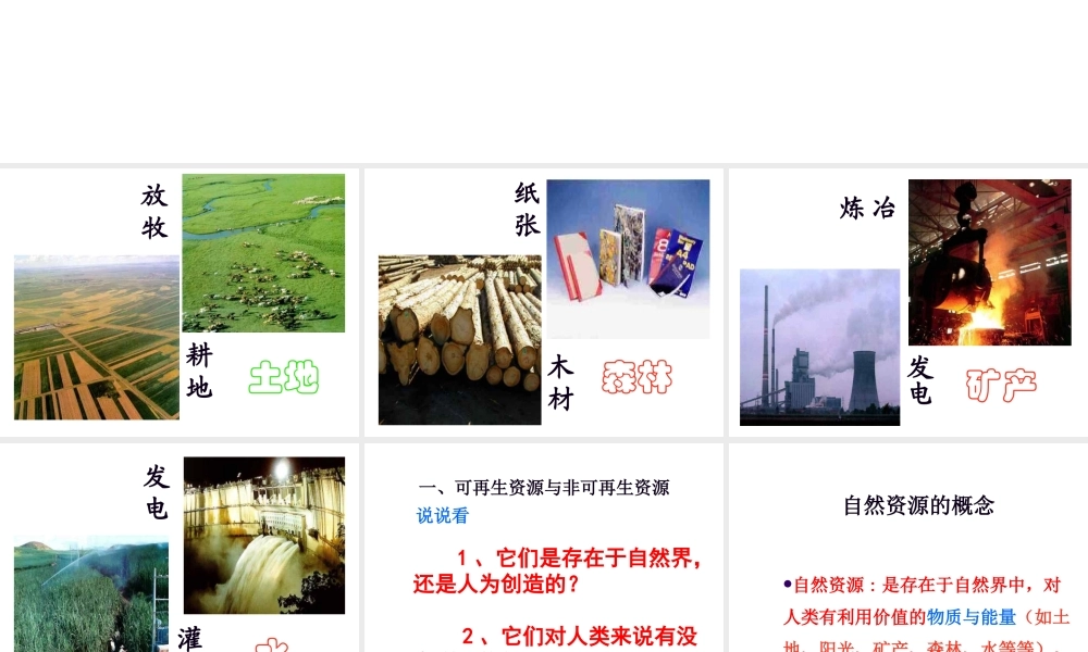 八年级地理上册 第三章 第一节 自然资源的基本特征课件（2）（新版）新人教版-（新版）新人教版初中八年级上册地理课件