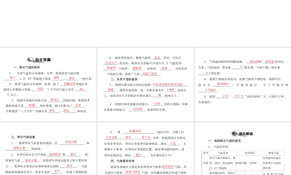 八年级地理上册 第二章 第二节 气候多样性季风显著课件 新人教版-新人教版初中八年级上册地理课件