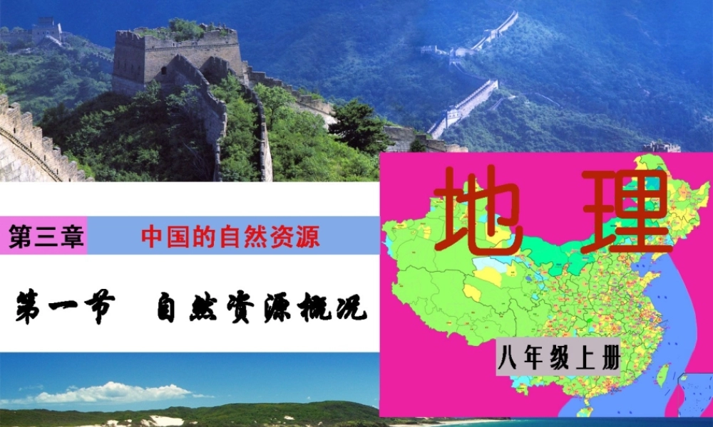 八年级地理上册 第三章 第一节 自然资源概况课件 （新版）新人教版