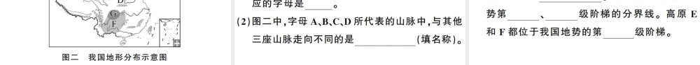 八年级地理上册 第二章 第一节 地形和地势（第二课时）习题课件 （新版）新人教版-（新版）新人教版初中八年级上册地理课件