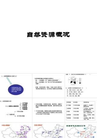 八年级地理上册 第三章 第一节 自然资源概况课件（2）（新版）湘教版-（新版）湘教版初中八年级上册地理课件