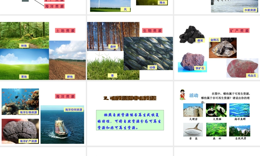 八年级地理上册 第三章 第一节 自然资源慨况课件 （新版）湘教版-（新版）湘教版初中八年级上册地理课件