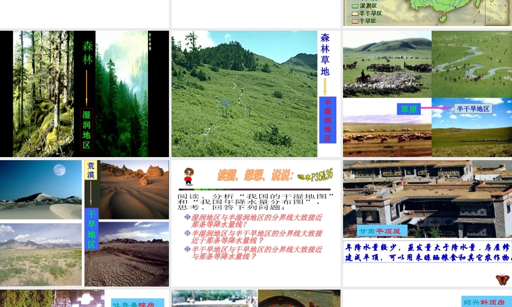 八年级地理上册 第二章 第二节《干湿与季风气候显著 气候复杂多样》课件 新人教版