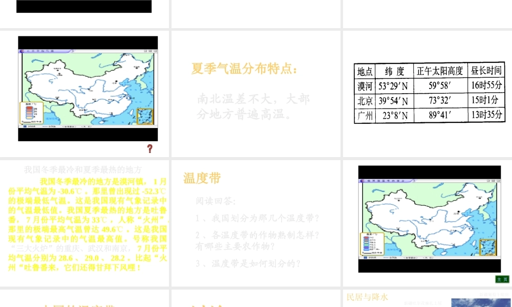 八年级地理上册 第二章 第二节中国的气候课件 湘教版