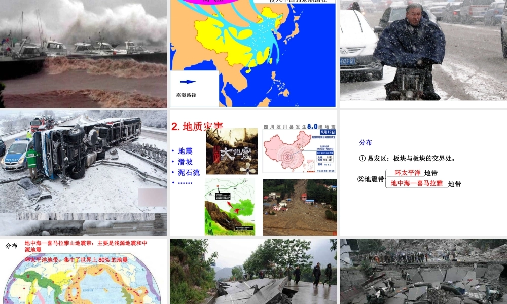 八年级地理上册 第二章 第四节 自然灾害教学课件 （新版）新人教版-（新版）新人教版初中八年级上册地理课件