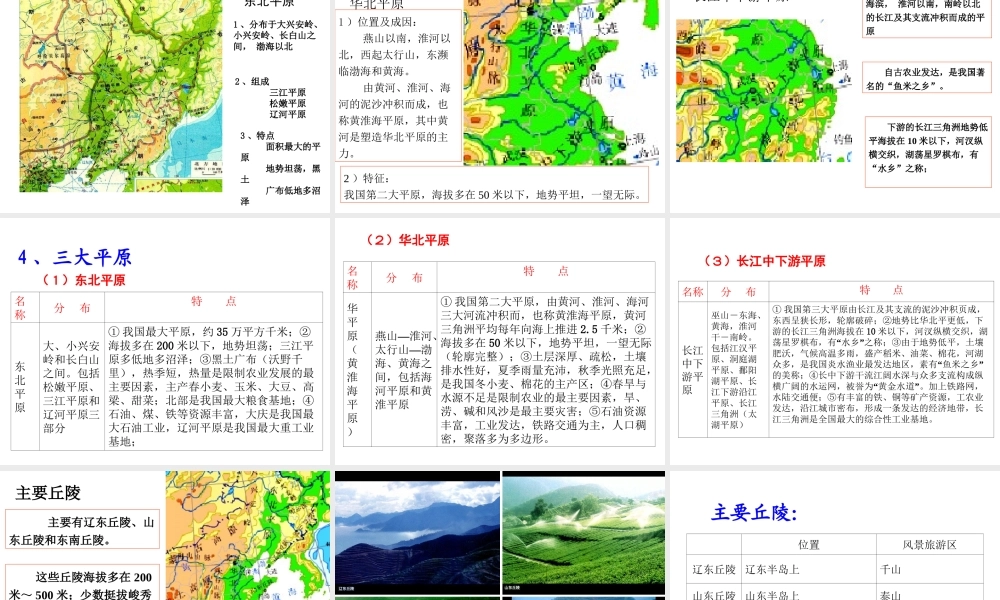 八年级地理上册 第二章 第一节 中国的地形（第2课时 地形复杂多样）课件 （新版）湘教版-（新版）湘教版初中八年级上册地理课件