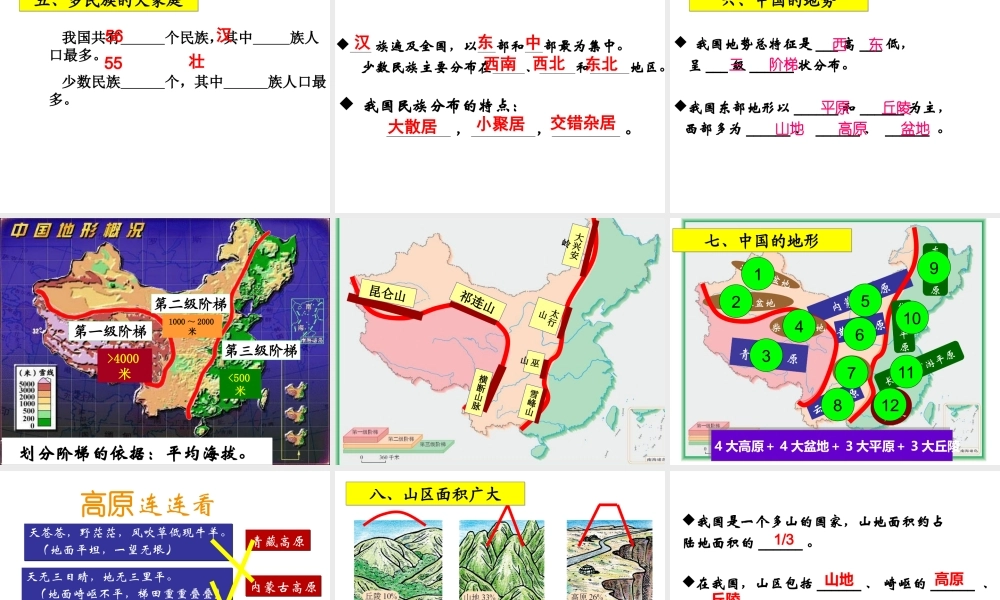 八年级地理上学期期末复习课件 湘教版-湘教版初中八年级全册地理课件