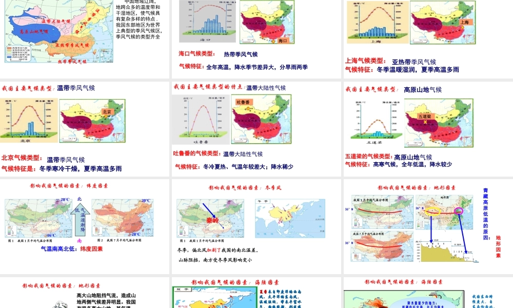 八年级地理上册 第二章 中国的自然环境 第二节气候第2课时教学课件 （新版）新人教版-（新版）新人教版初中八年级上册地理课件