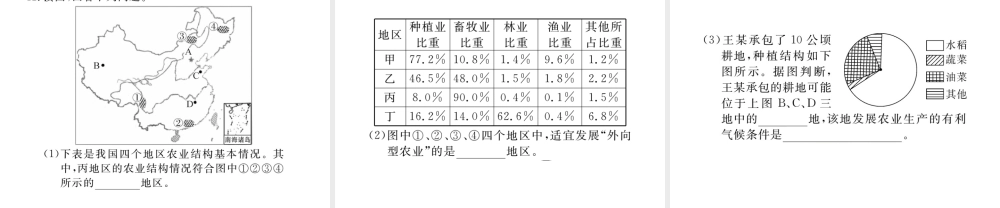 八年级地理上册 第四章 第二节 农业（第2课时 发展农业要因地制宜 走科技强农之路）课件 （新版）新人教版-（新版）新人教版初中八年级上册地理课件