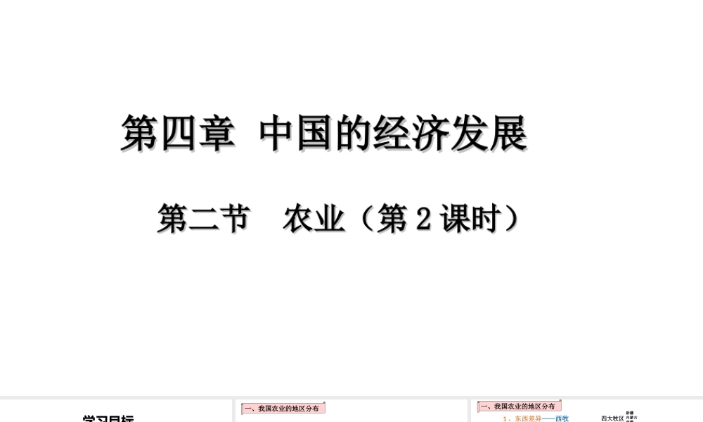 八年级地理上册 第四章 第二节 农业（第2课时）课件 （新版）新人教版-（新版）新人教版初中八年级上册地理课件