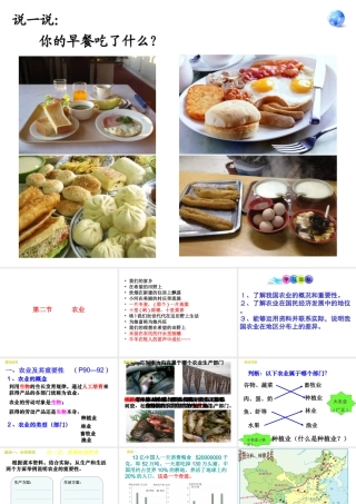 八年级地理上册 第四章 第二节 农业课件 （新版）新人教版