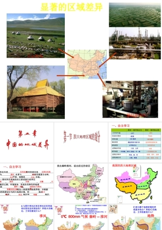 八年级地理下册 5.1 四大地理区域的划分课件 （新版）湘教版-（新版）湘教版初中八年级下册地理课件