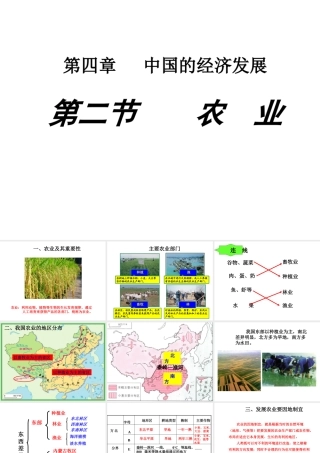 八年级地理上册 第四章 第二节 农业课件（1）（新版）新人教版-（新版）新人教版初中八年级上册地理课件
