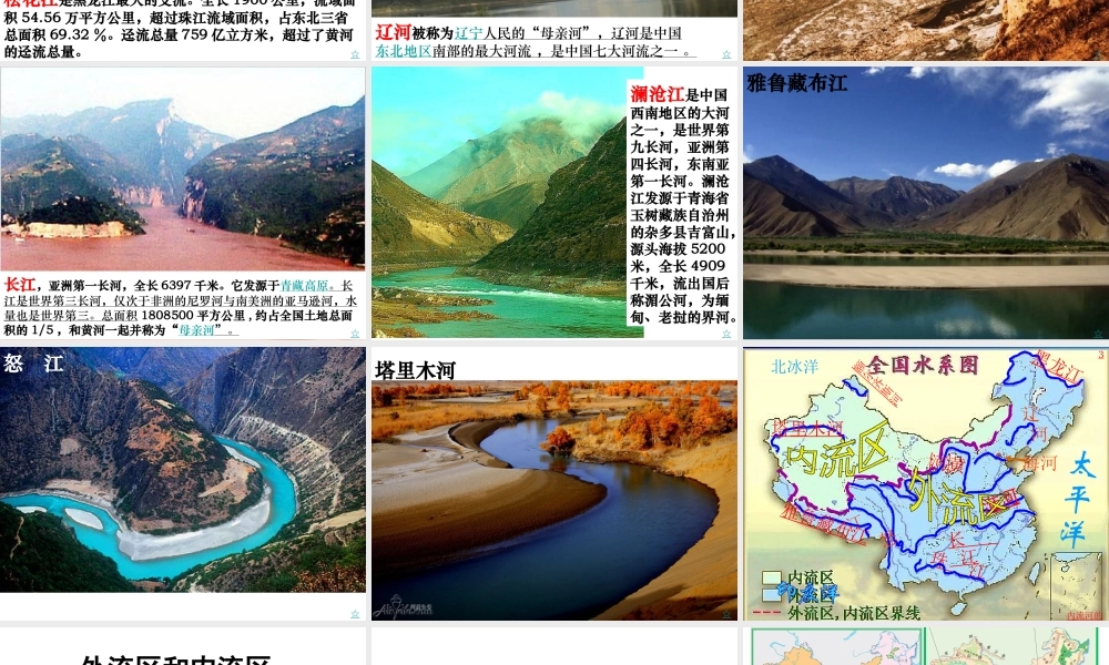 八年级地理上册 河流和湖泊概况课件 商务星球版