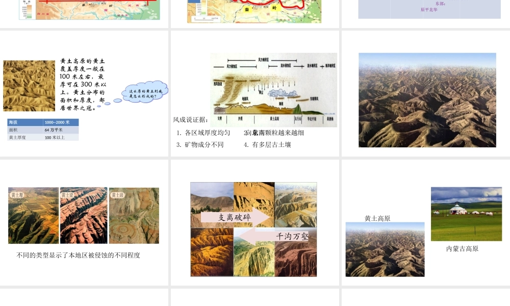 八年级地理下册 6.3 世界最大的黄土堆积区-黄土高原课件 （新版）新人教版-（新版）新人教版初中八年级下册地理课件