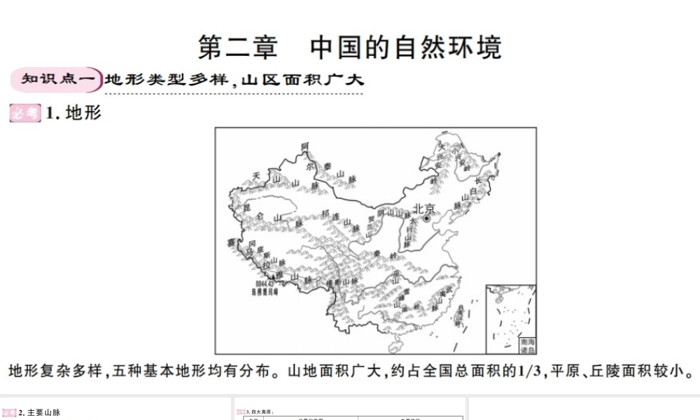 八年级地理上册 期末复习 第二章 中国的自然环境习题课件 （新版）新人教版-（新版）新人教版初中八年级上册地理课件