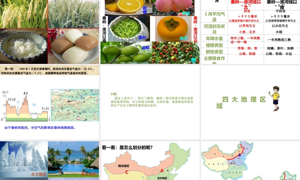 八年级地理下册 5.1 四大地理区域的划分课件（5）（新版）湘教版-（新版）湘教版初中八年级下册地理课件
