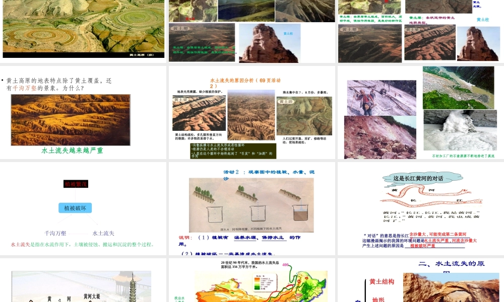 八年级地理下册 6.3 世界最大的黄土堆积区——黄土高原课件1 （新版）新人教版-（新版）新人教版初中八年级下册地理课件