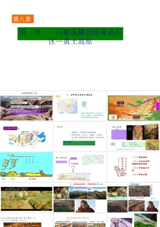 八年级地理下册 6.3 世界最大的黄土堆积区——黄土高原课件1 （新版）新人教版-（新版）新人教版初中八年级下册地理课件