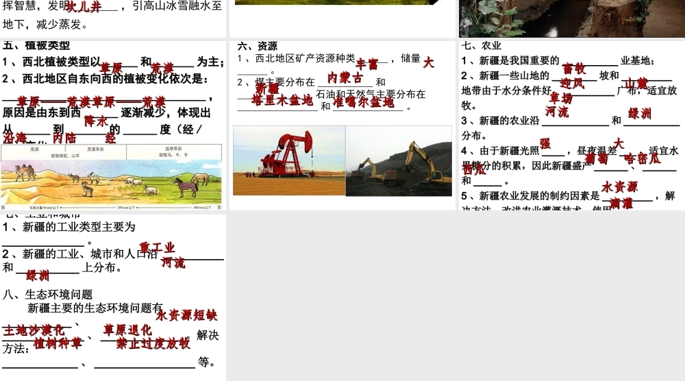 八年级地理下册 6.3 西北地区课件 （新版）粤教版-（新版）粤教版初中八年级下册地理课件