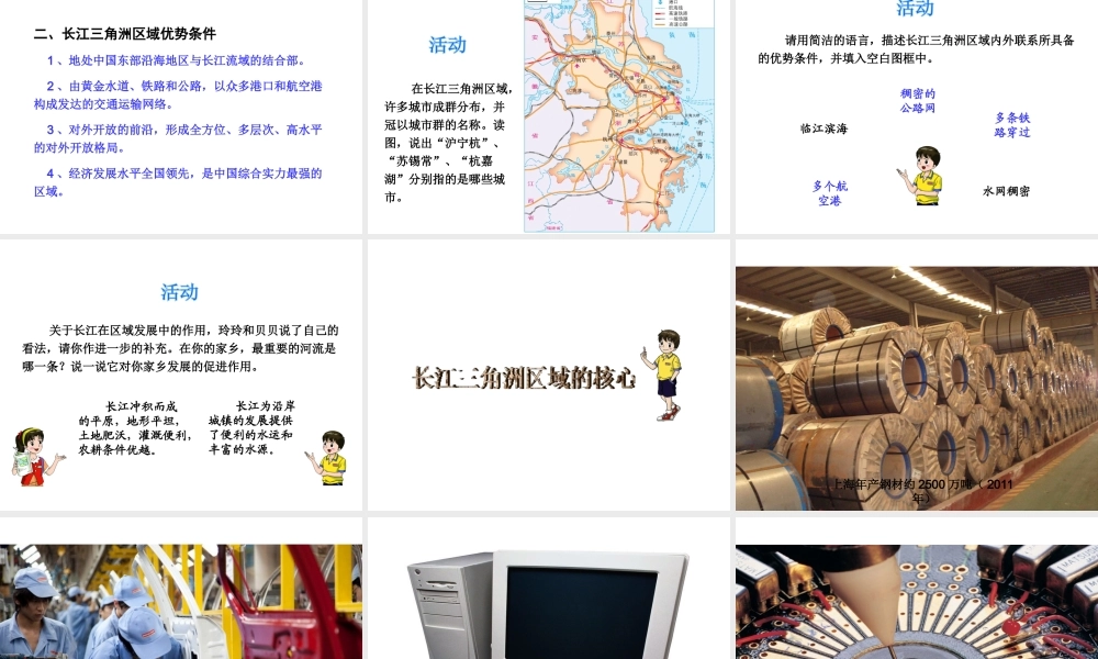 八年级地理下册 7.4 长江三角洲区域的内外联系课件 （新版）湘教版-（新版）湘教版初中八年级下册地理课件