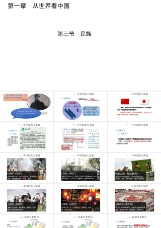 八年级地理上册 第一章 第三节 民族课件 （新版）新人教版-（新版）新人教版初中八年级上册地理课件