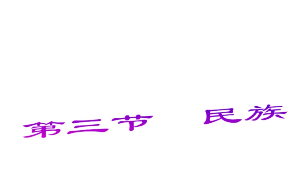八年级地理上册 第一章 第三节 民族课件 新人教版
